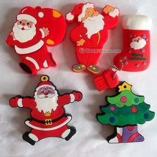 供應圣誕禮品U盤外殼 創(chuàng)意定制，點亮節(jié)日商機